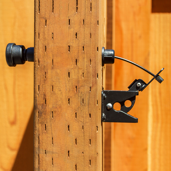 wood gate locks